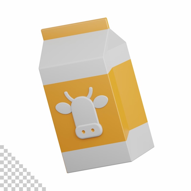 PSD 3d 렌더링 우유는 음식 알레르기 질환 및 항원 디자인 요소에 유용합니다.