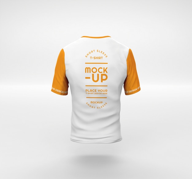 3d rendering of minimal tshirt mockup