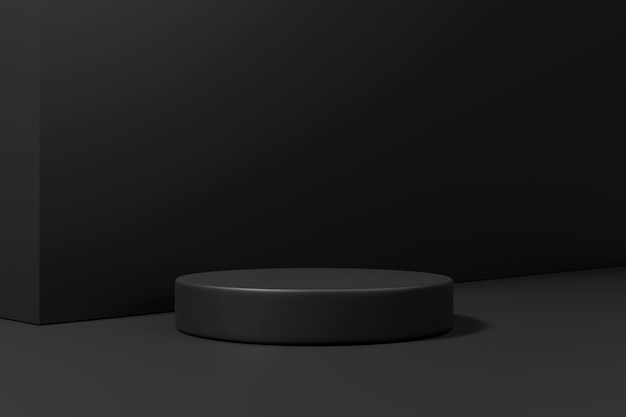 3d rendering minimalist podium