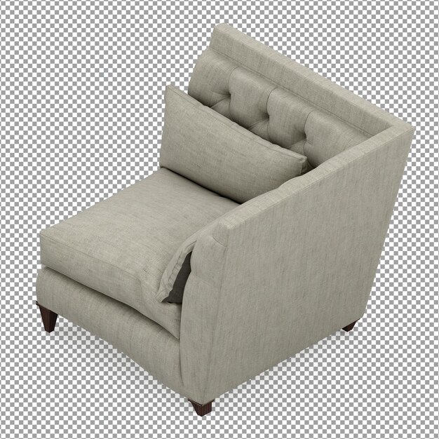 3d rendering of minimalist sofa isolated