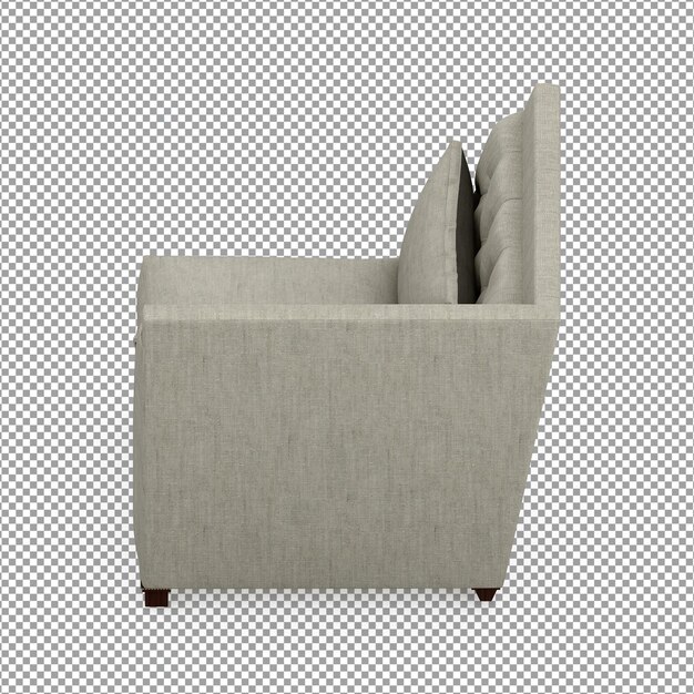 3d rendering of minimalist sofa isolated