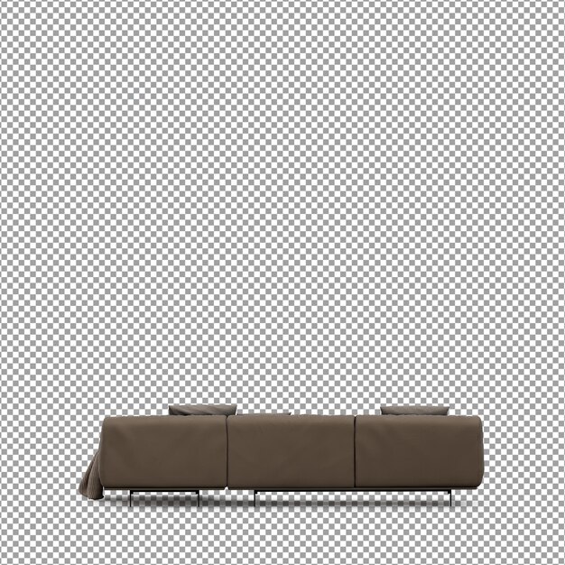 3d rendering of minimalist sofa isolated