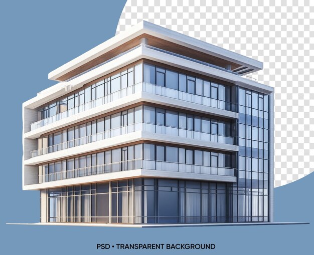 3d rendering of a modern building with subtle depth