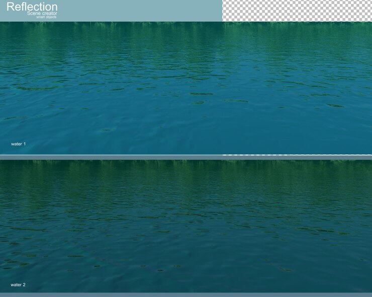 PSD 3d rendering of nature scenery rendering