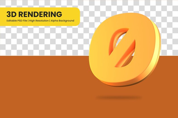 3d rendering number 0 isolated