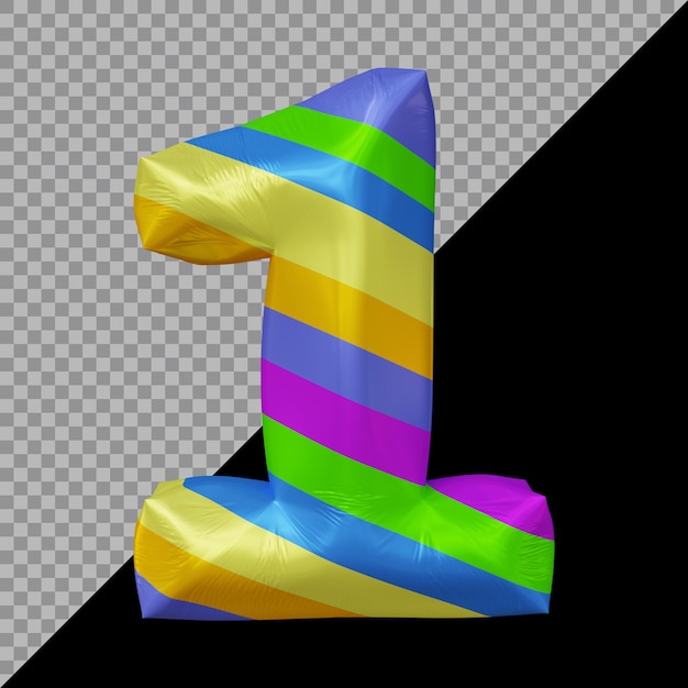 1번 풍선의 3d 렌더링