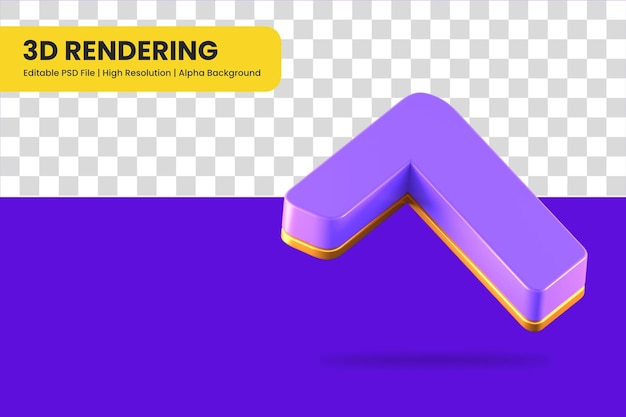 3d rendering number 7 isolated