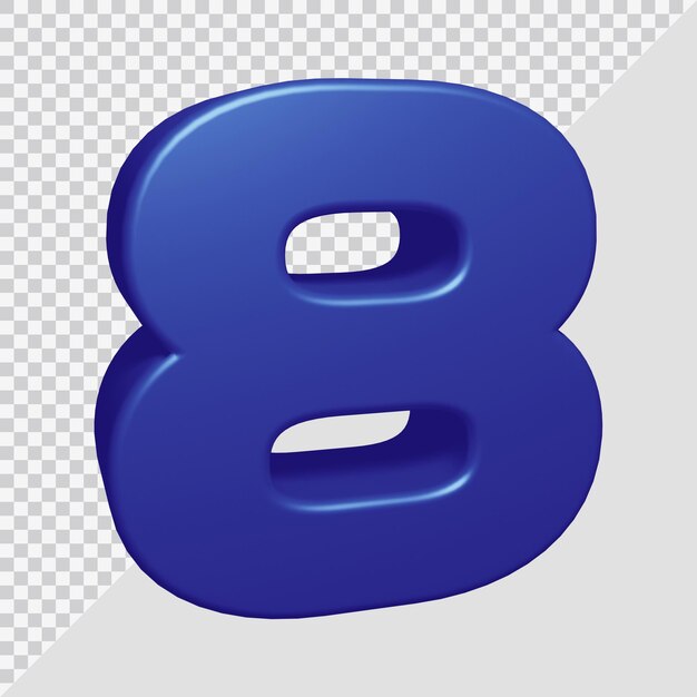3d 數字 8 的圖案
