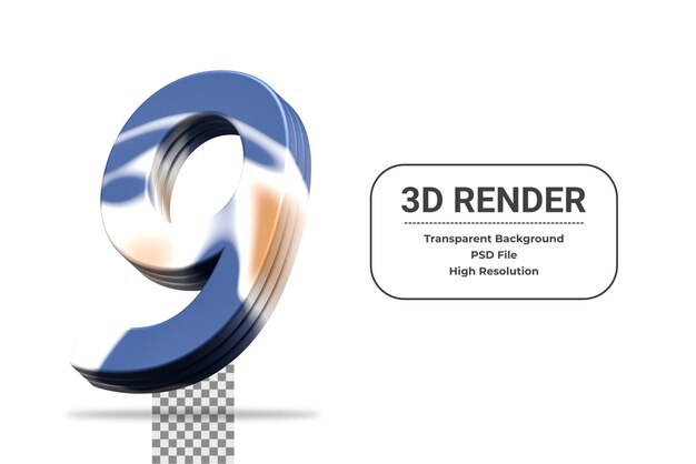 3d 渲染数 9 孤立的