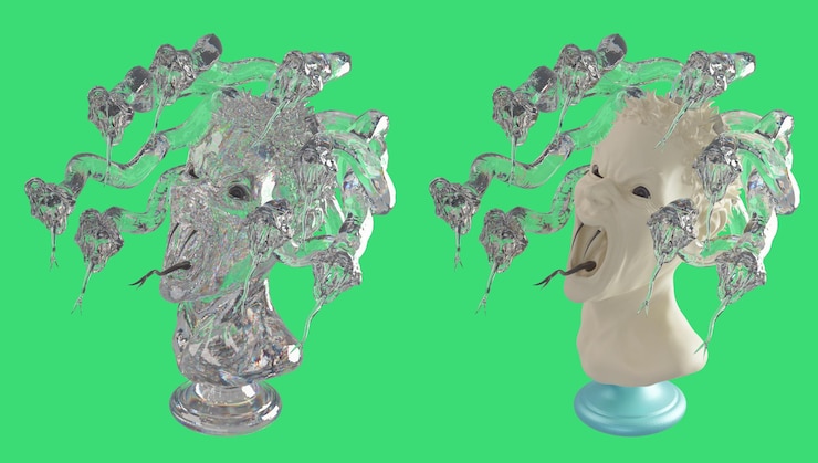 PSD 3d rendering object shape model