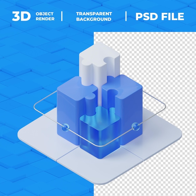 PSD 25d hd 아이콘의 3d 렌더링