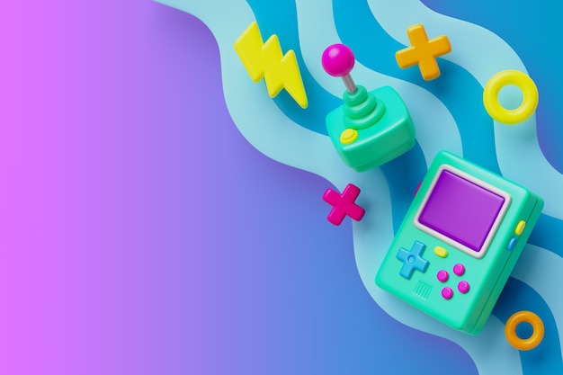 3d rendering of  90s elements sales background