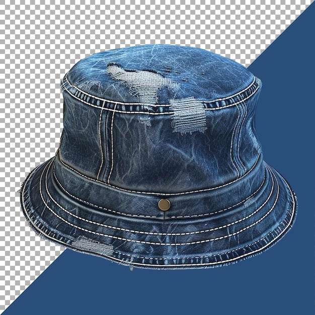 3d rendering of a bucket hat on transparent background ai generated