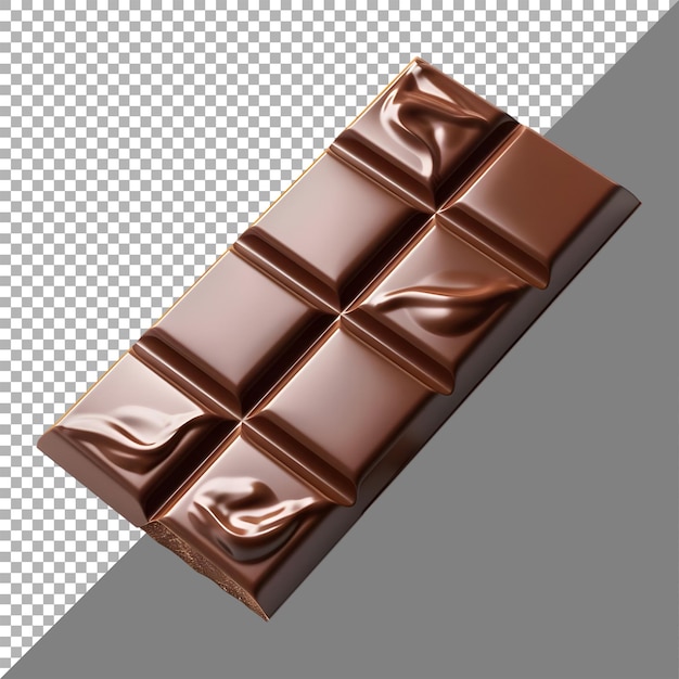 PSD 3d-рендеринг обычного шоколадного прозрачного фона