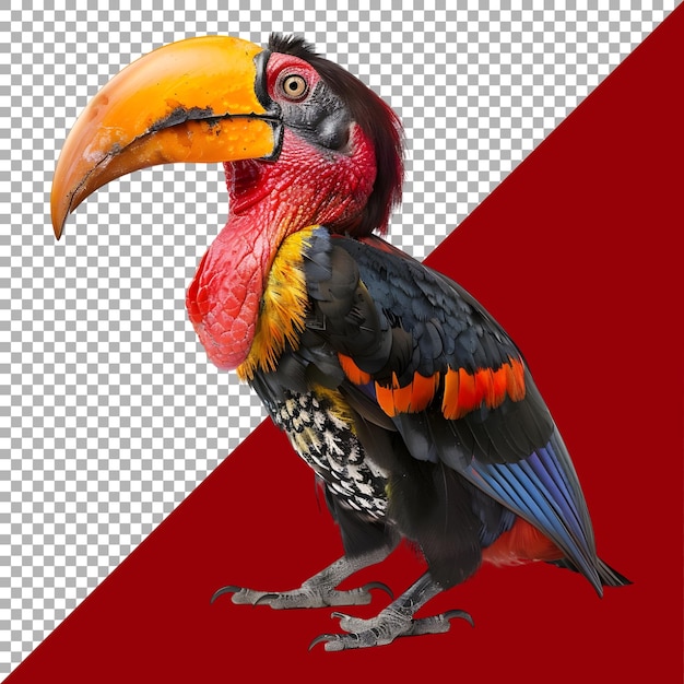 3d rendering of a toco toucan on transparent background ai generated