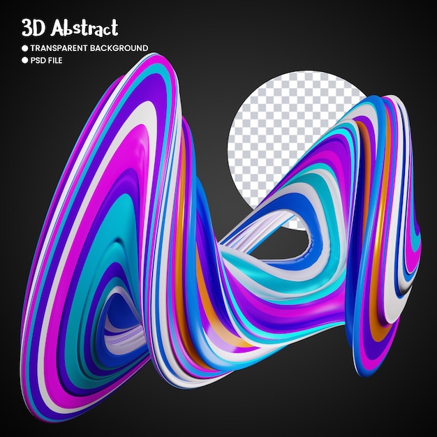 추상적인 모양의 3d 렌더링