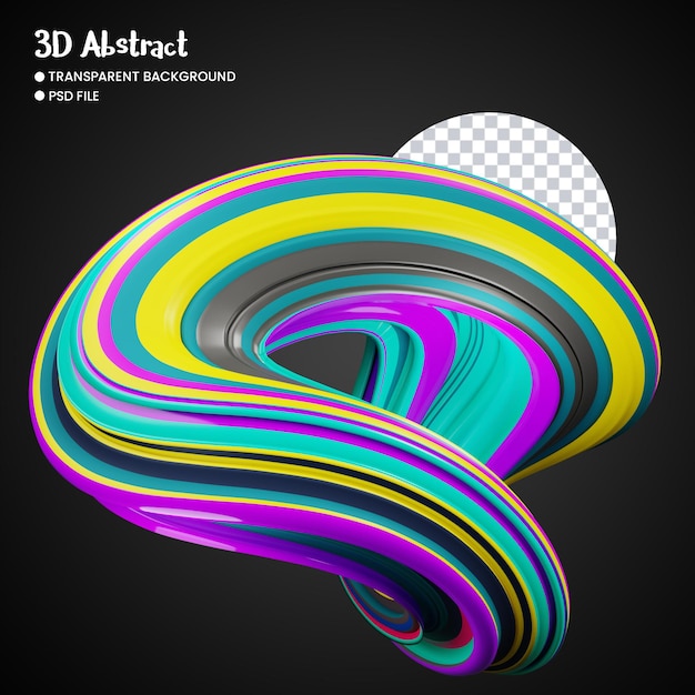 3d rendering of abstract shapes
