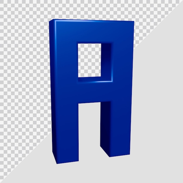 3d-рендеринг буквы a алфавита