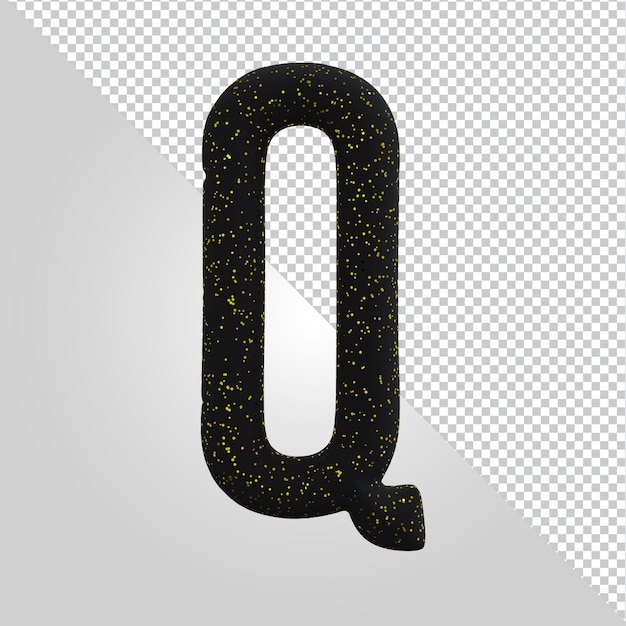 3d-рендеринг изолированной буквы алфавита