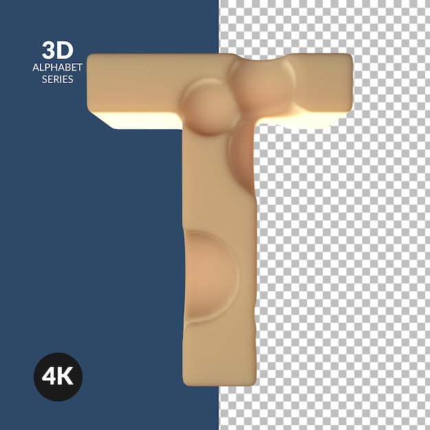 アルファベットの3dレンダリング