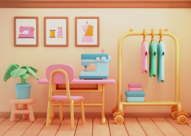 3d rendering of atelier