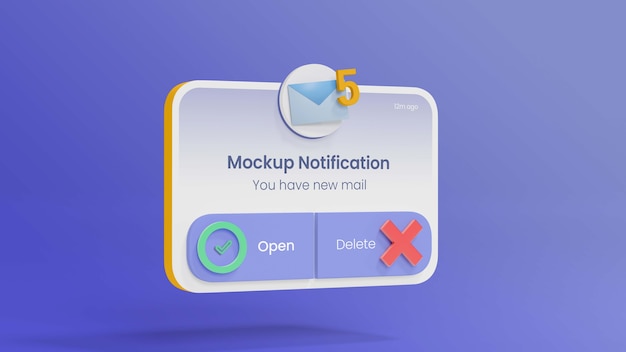 3d rendering of contact display card