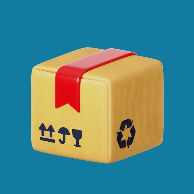 3d rendering of delivery icon