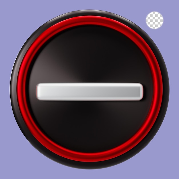 3d rendering of do not enter sign on black plate
