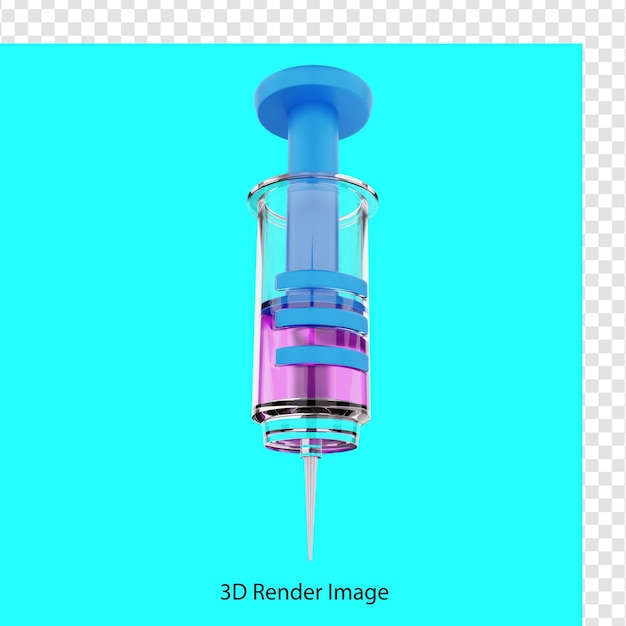 PSD 医師の注射医療の3dレンダリング