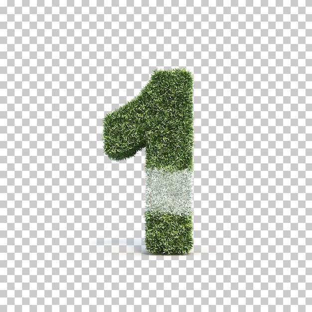 3D rendering of grass playing field number 1