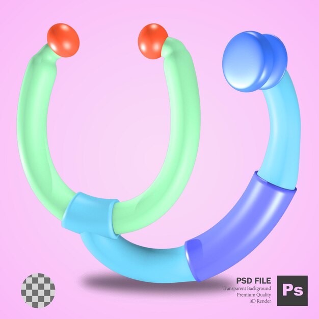 3d rendering of health and pharmacy medical objects cute icon stethoscope