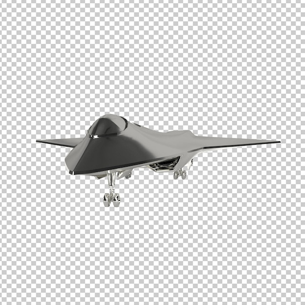 分離されたジェット機の3dレンダリング