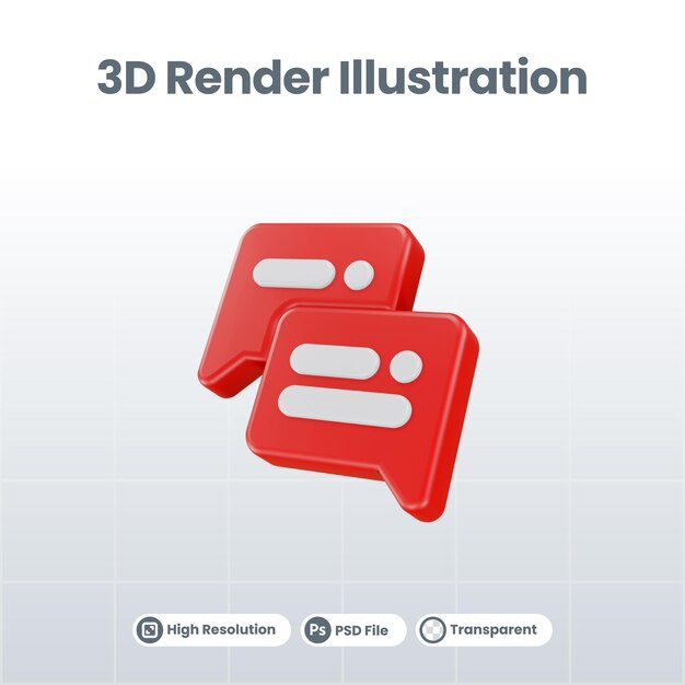 3d rendering of message sign