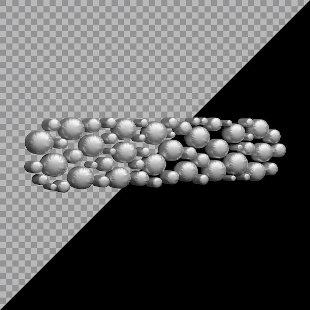 PSD マイナス記号バルーンシルバーの3dレンダリング