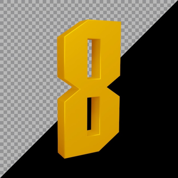 PSD 番号8の3dレンダリング
