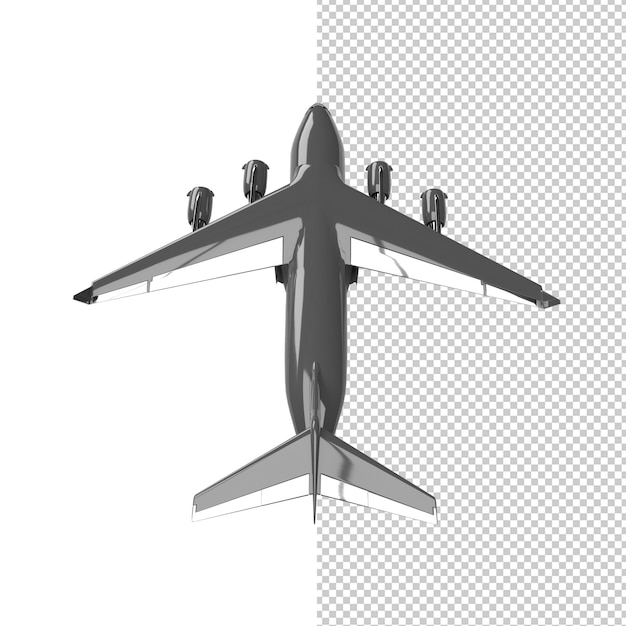 3d-рендеринг самолета изолированные