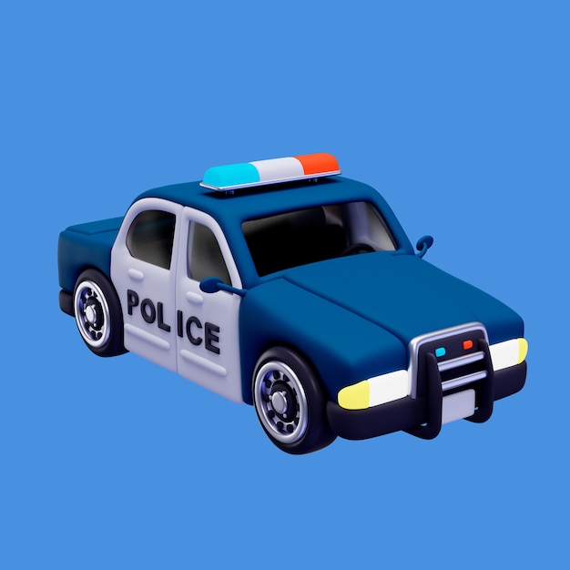 3d rendering of police item