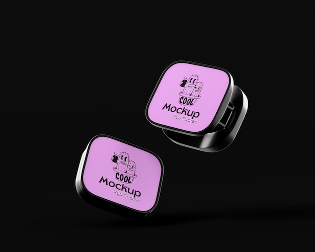 3d rendering of pop socket mockup