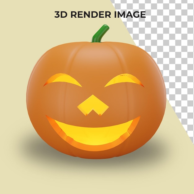 ハロウィーンのコンセプトを持つカボチャの3dレンダリング