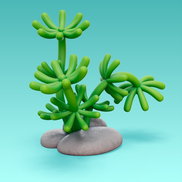 3d rendering of sea and ocean icon