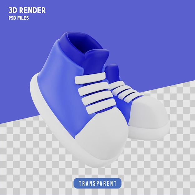 PSD 신발 격리 된 프리미엄의 3d 렌더링