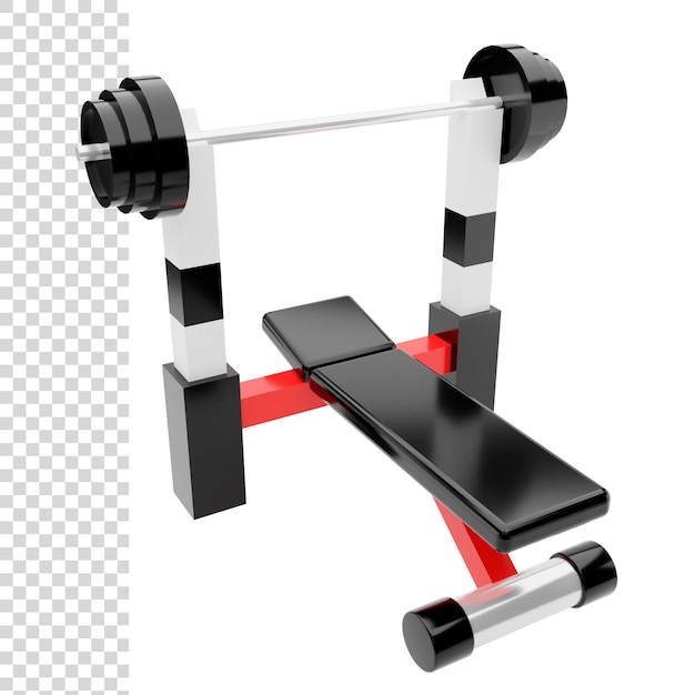 3d рендеринг или иллюстрация оборудования для тяжелой атлетики