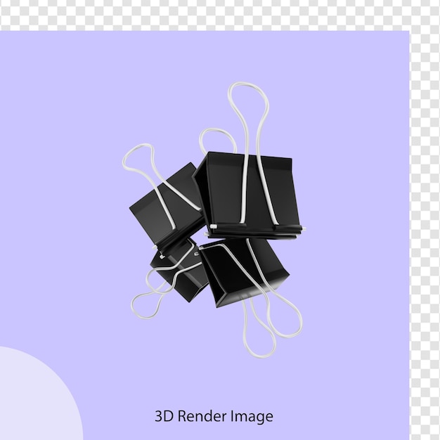 3d rendering of paperclip