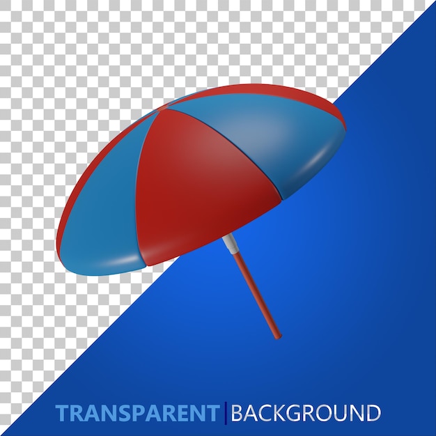 PSD 3d-rendering parasol pictogram