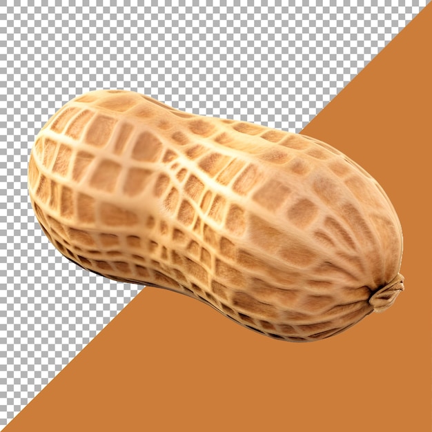 PSD 3d rendering of a peanuts on transparent background ai generated