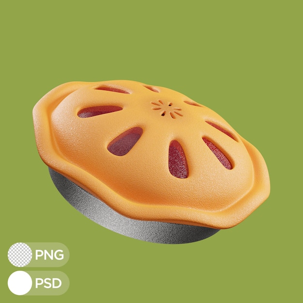 PSD 3d rendering pie