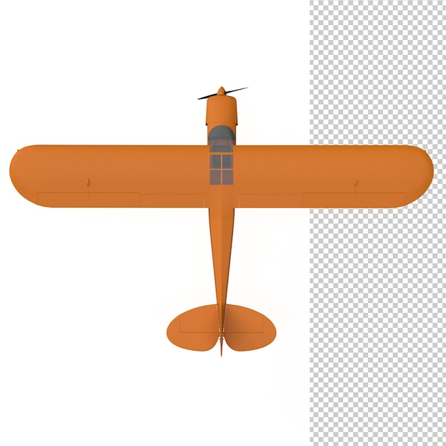 3d rendering of plane isolated