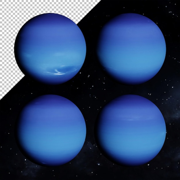 PSD 3d rendering planet neptune solar system universe