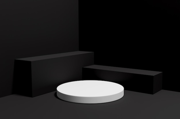 Podio di rendering 3d minimalista per la presentazione del prodotto-5