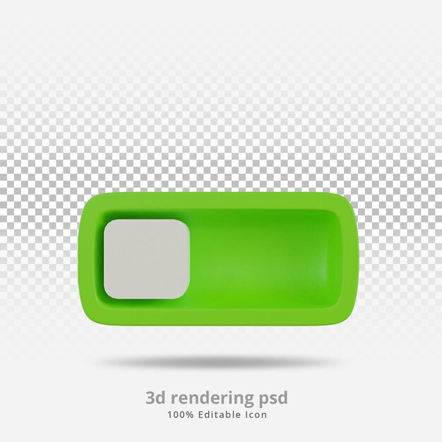 3d rendering power on button